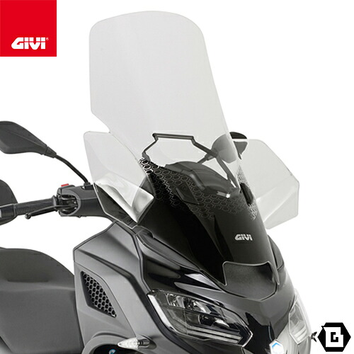 GIVI D5622ST クリアスクリーン PIAGGIO MP3 310 対応 専用設計 バイク用