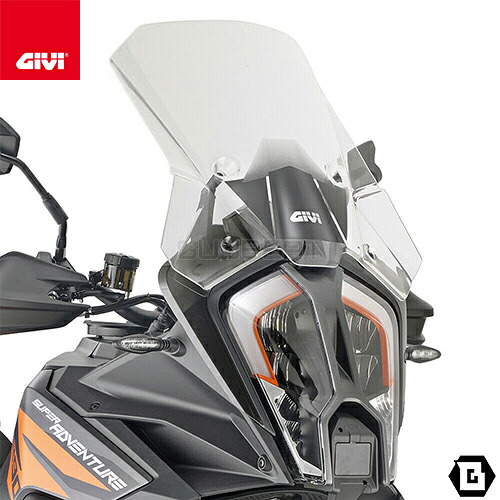 GIVI D7713ST クリアスクリーン KTM 1290 スーパーアドベンチャー R 1290 スーパーアドベンチャー S 対応 専用設計 バイク用