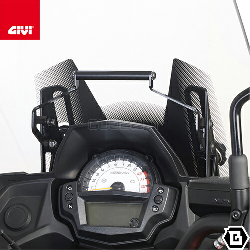 GIVI FB4114 スクリーンマウントバー ブラケット スマホホルダー・ナビ取付対応 KAWASAKI ヴェルシス 650 対応 専用設計 バイク用