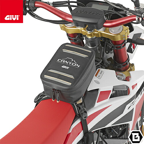 GIVI GRT729 CANYON タンクバッグ 防水 ストラップベルト固定 3L容量 汎用タイプ バイク用