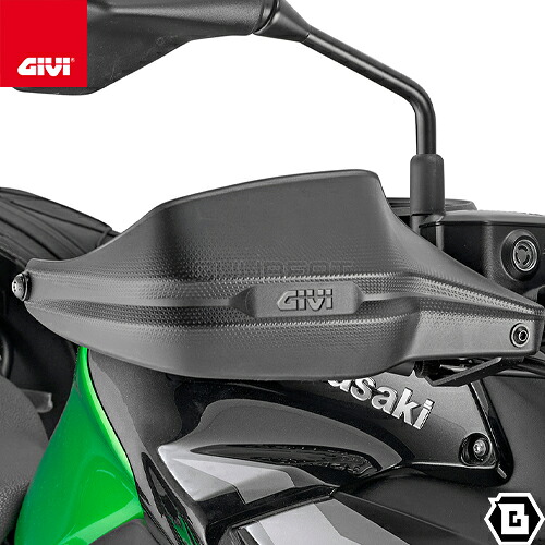 GIVI HP4121B ハンドガード（ブラック）ナックルガード 防風ハンドプロテクター KAWASAKI ヴェルシスX 300 ヴェルシスX 250 対応 バイク用｜GUUBEAT-MOTO GIVIパーツ専門店
