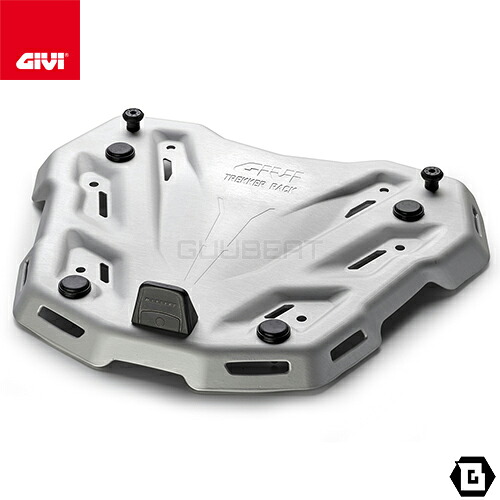 GIVI M9A ベースプレート アルミ製 モノキー（MONOKEY）トップケース用 シルバー／ヘアライン仕上げ バイク用｜GUUBEAT-MOTO GIVIパーツ専門店