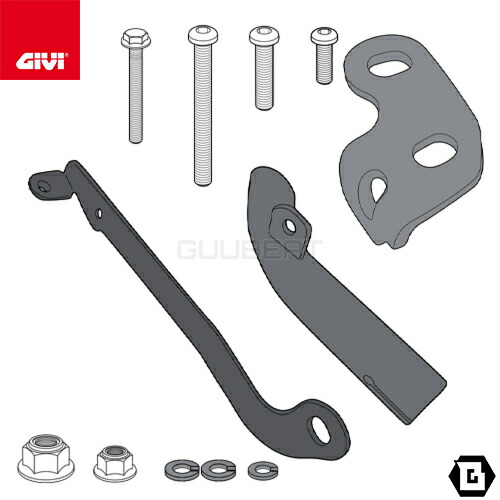 GIVI PL1121KIT PL1121／PLX1121／PL1121CAM用 取付キット サイドケースホルダー取付用 HONDA CB500X 400X 対応 バイク用｜GUUBEAT-MOTO GIVIパーツ専門店