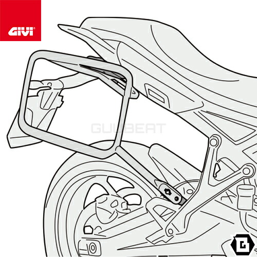 GIVI PLO6421CAM サイドケースホルダー TREKKER OUTBACK用 MONOKEY CAM-SIDE TRIUMPH タイガースポーツ 800 タイガースポーツ 660 対応 専用設計 バイク用