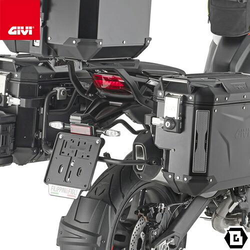GIVI PLOS8717CAM サイドケースホルダー TREKKER OUTBACK EVO用（PL ONE-FIT CAM-SIDE／右側専用設計） BENELLI TRK 702 TRK 702 X 対応 バイク用｜GUUBEAT-MOTO GIVIパーツ専門店