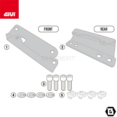 GIVI RP5129KIT RP5129 RP5140用 スキッドプレート アンダーガード取付ステー 取付キット BMW F 750 GS 対応 バイク用｜GUUBEAT-MOTO GIVIパーツ専門店