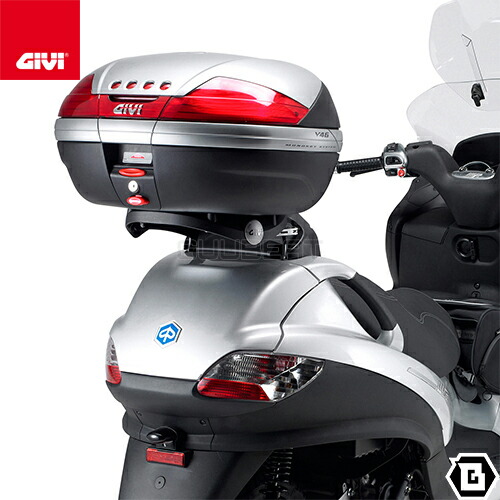 GIVI SR134 キャリア MONOKEYベース付属 スペシャルリアラック トップケース用 PIAGGIO MP3 500 ビジネス MP3 400 ツーリング 対応 専用設計 バイク用