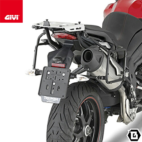 GIVI SR6404 キャリア MONOKEYベース付属 スペシャルリアラック トップケース用 TRIUMPH タイガースポーツ 1050 対応 専用設計 バイク用