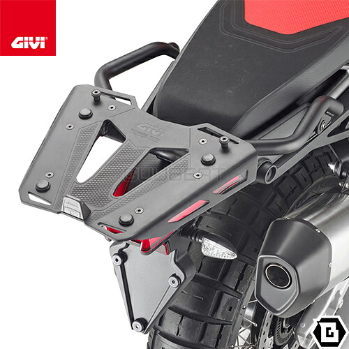 GIVI SR6710 キャリア スペシャルリアラック トップケース用 MONOKEY MONOLOCKベース別売 APRILIA トゥアレグ 660 ラリー トゥアレグ 660 対応 専用設計 バイク用