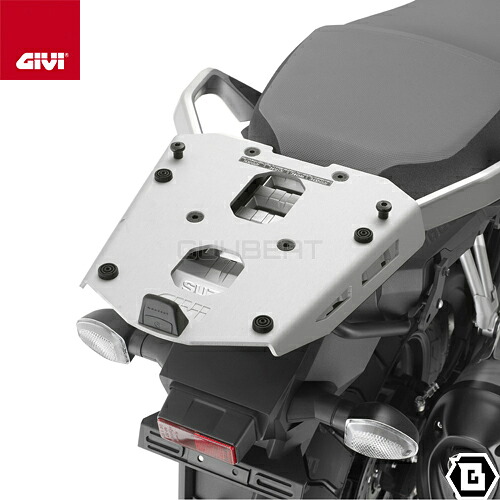 GIVI SRA3112 シルバー アルミベース一体型キャリア モノキー MONOKEY トップケース用 SUZUKI Vストローム 1000 Vストローム 650 対応 専用設計 バイク用