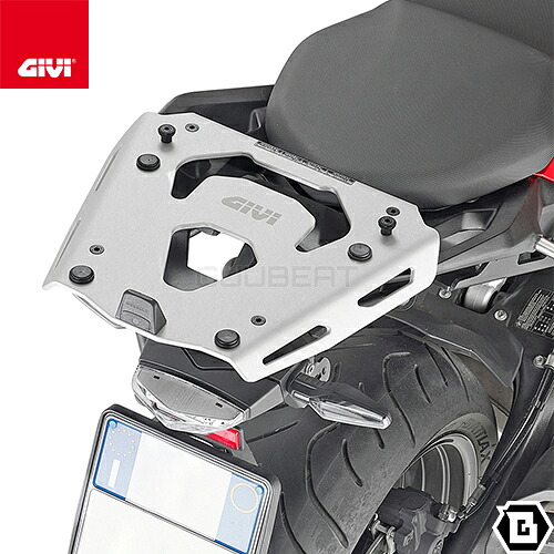 GIVI SRA5137 シルバー アルミベース一体型キャリア モノキー MONOKEY トップケース用 BMW F 900 R F 900 XR 対応 専用設計 バイク用