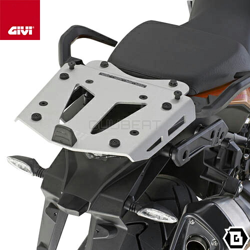GIVI SRA7703 シルバー アルミベース一体型キャリア モノキー(MONOKEY)トップケース用 KTM 1290 スーパーアドベンチャー R 1290 スーパーアドベンチャー S 1290 スーパーアドベ 対応 バイク用|GUUBEAT-MOTO GIVIパーツ専門店