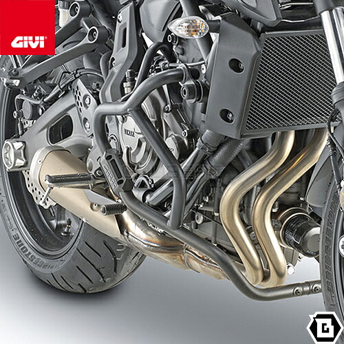 GIVI TN2130 エンジンガード クラッシュバー ブラック スチール製 YAMAHA MT-07 トレーサー 700 対応 専用設計 バイク用