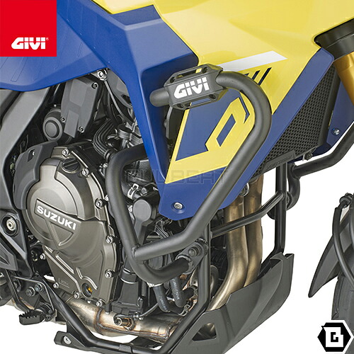 GIVI TN3125 エンジンガード クラッシュバー ブラック スチール製 SUZUKI V-STROM 800DE 対応 専用設計 バイク用