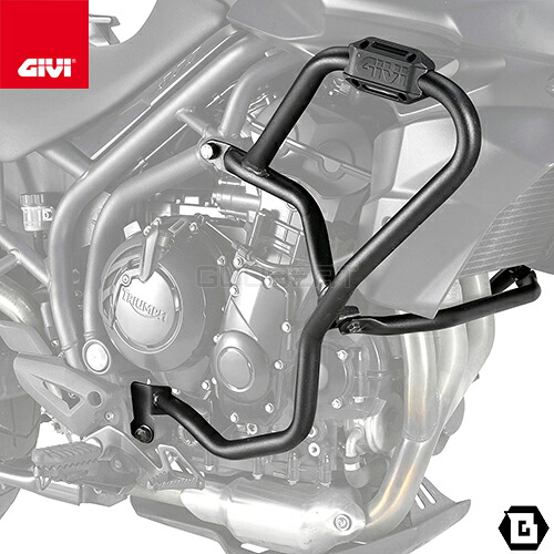GIVI TN6409 エンジンガード クラッシュバー ブラック スチール製 TRIUMPH タイガー 800 XC タイガー 800 XR タイガー 800 対応 専用設計 バイク用