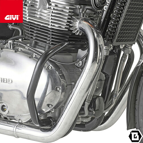 GIVI TN9051 エンジンガード クラッシュバー ブラック スチール製 ROYAL ENFIELD インターセプター 650 コンチネンタル GT 650 対応 専用設計 バイク用