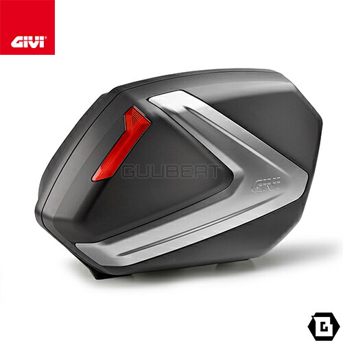 GIVI V37N MONOKEY SIDE サイドケース 左右セット 片側37L容量 レッドレンズ仕様 汎用タイプ バイク用