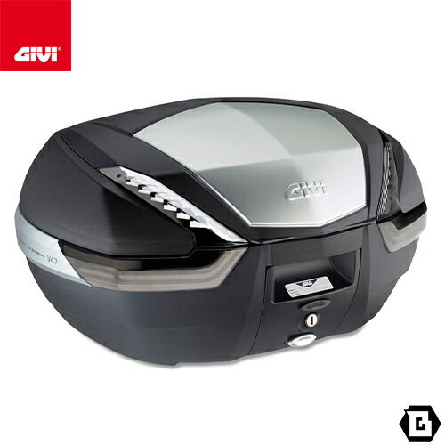 GIVI V47NT トップケース MONOKEYタイプ 47L容量 アルミパネル／クリアレンズ仕様 バイク用｜GUUBEAT-MOTO GIVIパーツ専門店