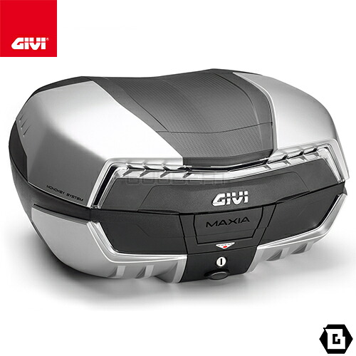 GIVI V58NT MAXIA 5 トップケース MONOKEYタイプ 58L容量 シルバーパネル クリアレンズ仕様 汎用タイプ バイク用