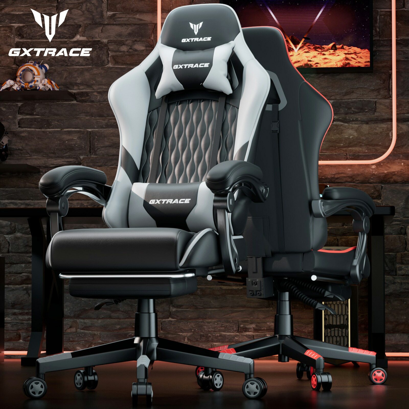 楽天市場】【ポイント10倍】GXTRACE ゲーミングチェア 145度