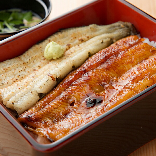 ［浜名湖うなぎ］蒲焼き・白焼きセット（4人前）/国産鰻 浜松直送冷凍便/商品代引不可　[鰻,うなぎ,蒲焼き,白焼き,うなぎ茶漬け,浜名湖うなぎ]｜築地魚群