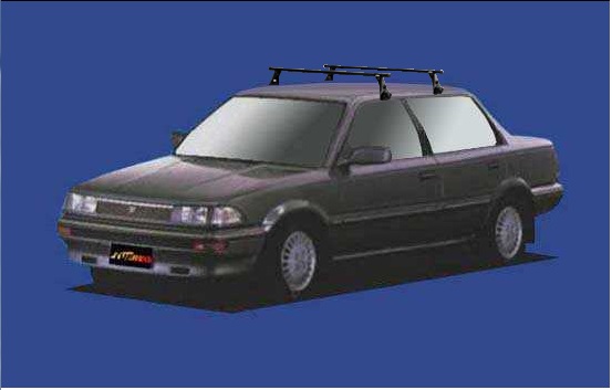 【カローラセダン専用システムキャリアセット】SEIKOH セイコウ TUFREQ タフレック S62.5～H3.6 AE9# 全車 VB6+FDA1+不要
