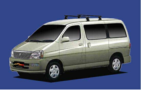 【ツーリングハイエース専用システムキャリア】SEIKOH セイコウ TUFREQ タフレック H11.8～H14.5 H4# 全車 VB6+FFA1+J03