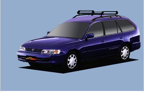 【スプリンターワゴン専用ルーフキャリア】SEIKOH TUFREQ ル－フキャリア Pシリーズ H3.9～H12.8 E10# ルーフレール付車 PR22 セイコウ タフレック 精興工業