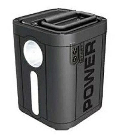 三金商事 PB268-B 軽量ポータブル電源 26800mAh/80w 1200グラム AC DC USB ブラック アウトドア キャンプ 防災時の緊急電源 停電対策 12V車専用セルスターター機能 ランタン 懐中電灯機能 PB268B