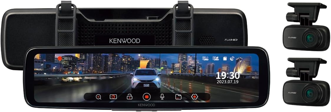 ケンウッド DRV-EM4800 ドライブレコーダー デジタルルームミラー型 デジタルミラードラレコ 前後高感度フルハイビジョン録画 ミラレコ DRV-EM-4800