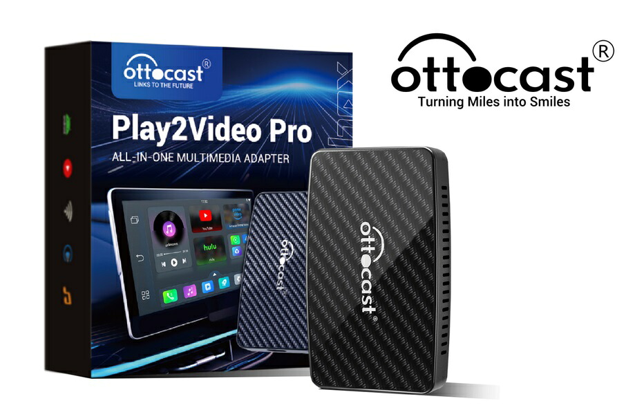 オットキャスト CA400S PRO 純正カーナビで動画アプリを楽しめる CarPlay/Android Autoワイヤレス化 Bluetooth ottocast CA400SPRO