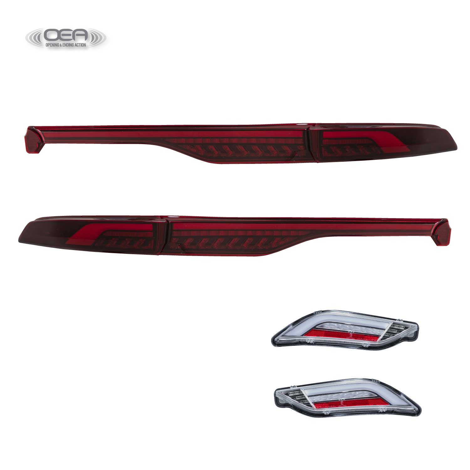 ヴァレンティ TT80HAU-RG-CC-1 ハリアー 80系 LEDランプULTRA(上下セット) アッパー:レッドレンズ/グロスブラック ロア:クリア/クローム|業販ネットショップ店