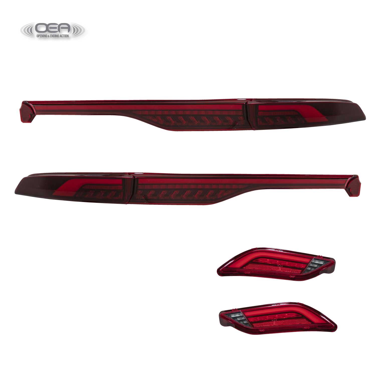 ヴァレンティ TT80HAU-RG-RG-1 ハリアー 80系 LEDランプULTRA(上下セット) アッパー:レッドレンズ/グロスブラック ロア:レッドレンズ/グロスブラック|業販ネットショップ店