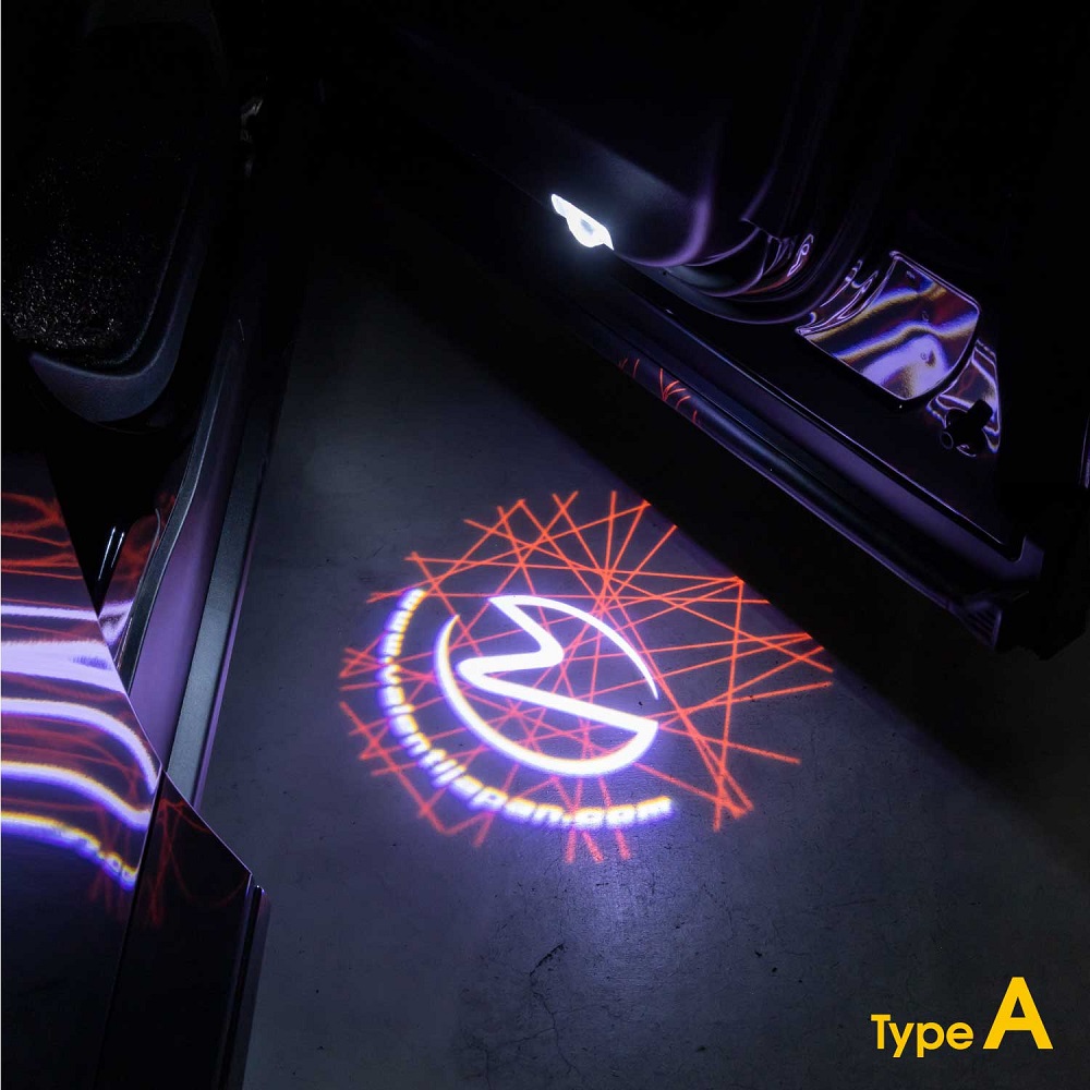 ヴァレンティ PCL-01 LEDプロジェクション カーテシランプ 美しいグラフィックデザインを路面へ投影 タイプA