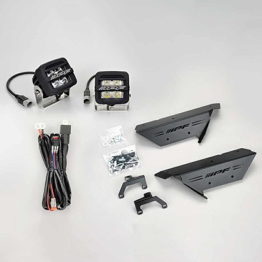 IPF EXLC2-04 ランドクルーザー250専用ボンネットランプステーセット 2インチオフロードランプをボンネット上端部へスマートに装着