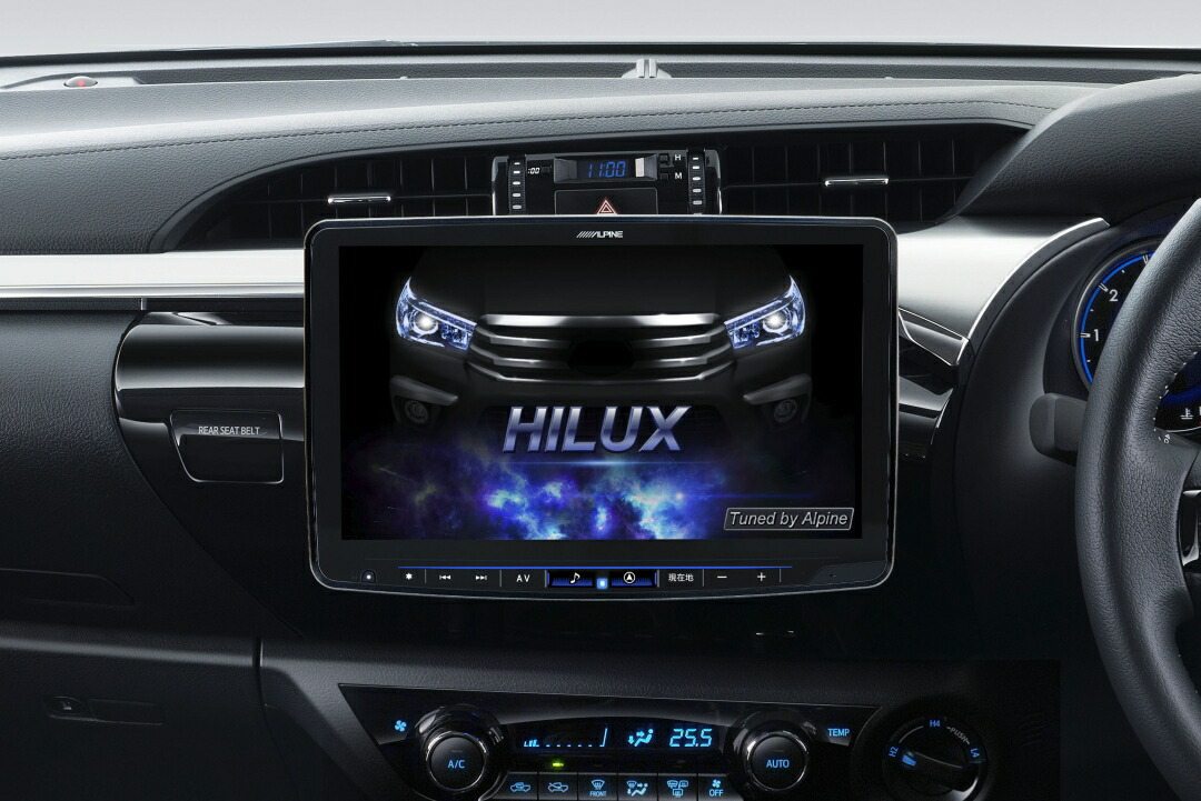 ハイラックス125｜９インチナビ取付キット＋加工クラスターパネル取付済 ハイラックス 9インチナビ取付キット 加工済クラスターパネル