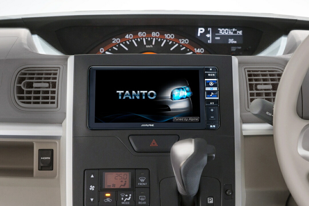 アルパイン KTX-7W-TN-600-NR 600系タント タントカスタム用 7インチワイドカーナビ 取付けキット ALPINE ナビ取り付け配線 KTX7WTN600NR