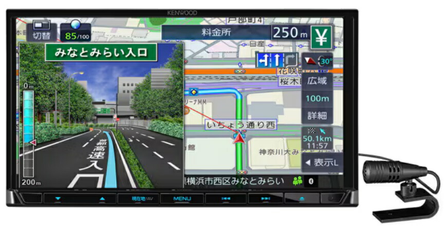 KENWOOD MDV-D311 ケンウッド　カーナビ　新品未使用 彩速ナビ MDV-D311 ケンウッド ワンセグナビ 7インチ 180mm