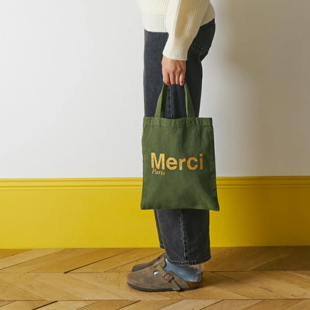 楽天市場】日本未発売【パリ直輸入】Merci cotton Tote Bag