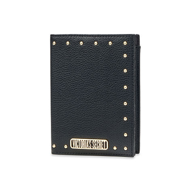 毎日がバーゲンセール Victoria S Secret Studded Passport Case ヴィクトリアシークレット ビクシー パスポートケース ラインストーン レッド ブラック Homologacao Mascotinn Com Br