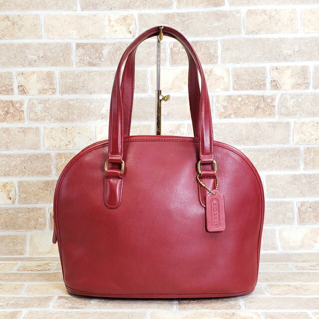 COACHオールドコーチ0502 2wayレザーボストンバッグ　ショルダーバッグ COACH オールドコーチ 0502 ボストンバッグ 2way ダークブラウン