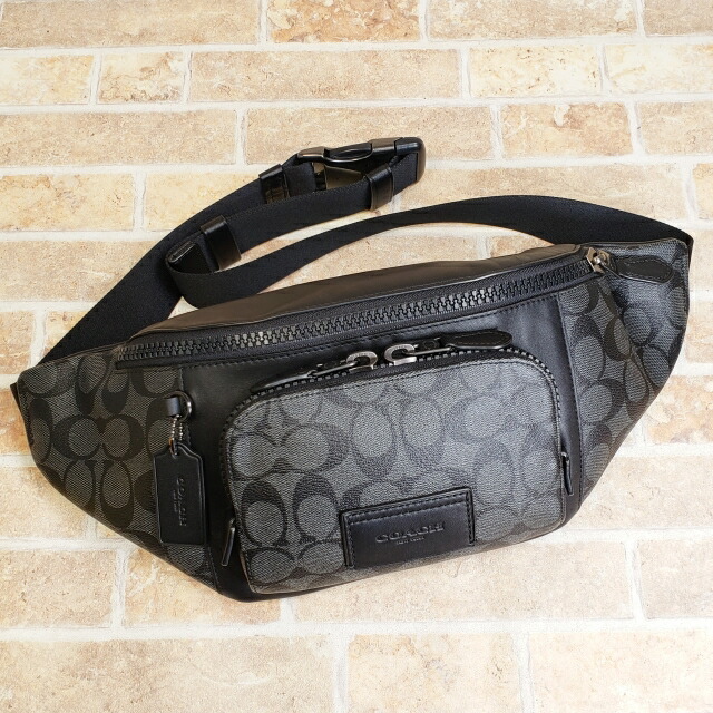 楽天市場】コーチ COACH ボディバッグ ウエストポーチ ブラックx