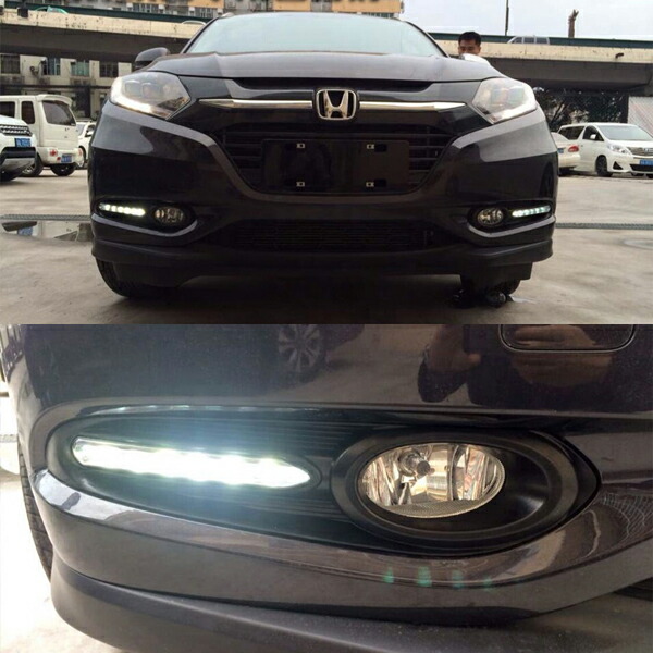 楽天市場 ホンダ ヴェゼル ハイブリット カスタム パーツ アクセサリー Vezel Ru1 Ru2 Ru3 Ru4 用品 電装 Ledデイライト Hv039 ジーゼットエリア