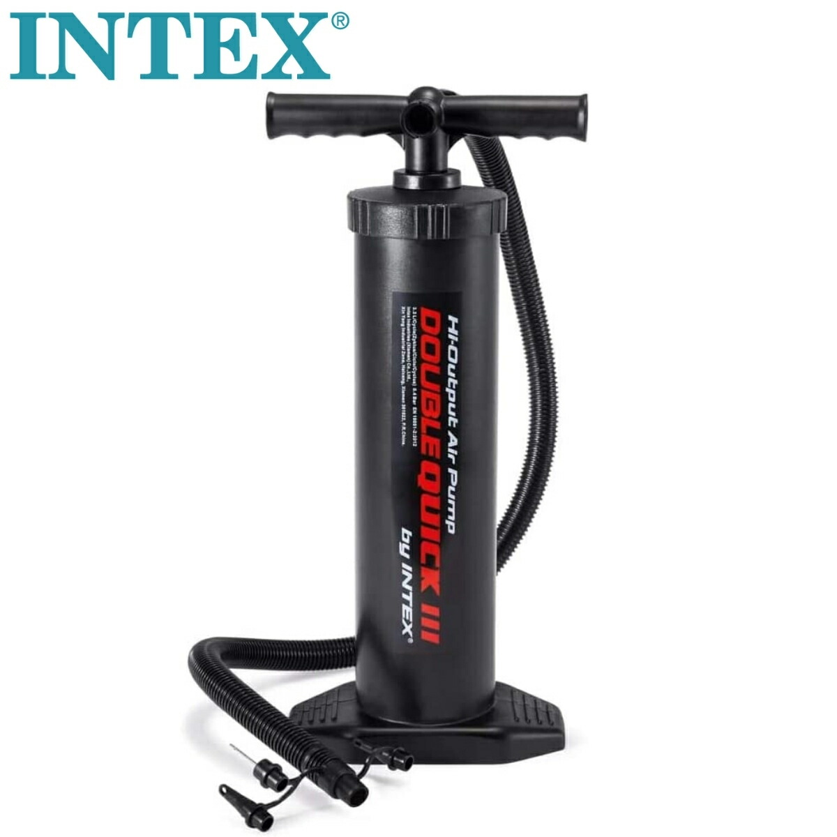 【楽天市場】INTEX インテックス 空気入れ ハイアウトプット ハンドポンプ ダブルクイック3 48cm 大容量 3.3L Hi