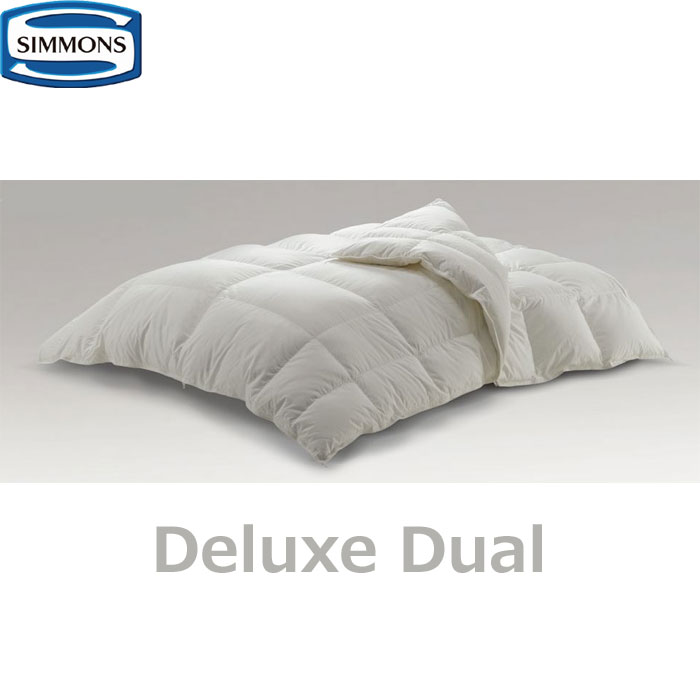シモンズ デラックス デュエット羽毛布団 LH2502D 楽天市場】シモンズ 羽毛コンフォーター デラックス デュアル ダブル