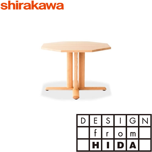 シラカワ調度品 NEO（ネオ）八角茴香1本脚 100 C-1型夕御飯速見表  W1000×D1000×H700 レッドオーク・ブラックウォールナット メープル 桜んぼう 飛騨高山 料理茶屋速見表 居敷き ちゃぶ台速見表 10年引き請ける shirakawa ダイニングテーブル-インテリア・寝具・収納-テーブル