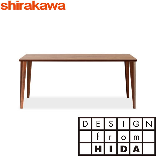 シラカワ家具 飛騨家具 CHARDIN(シャルダン)ダイニングテーブル 4本脚 W1650×D900×H700 レッドオーク・ブラックウォールナット 飛騨高山 食堂テーブル 椅子 食卓テーブル shirakawa|h-conetshop