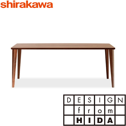 シラカワ家具 飛騨家具 CHARDIN(シャルダン)ダイニングテーブル 4本脚 W1800×D900×H700 レッドオーク・ブラックウォールナット 飛騨高山 食堂テーブル 椅子 食卓テーブル shirakawa|h-conetshop