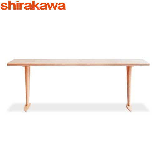 シラカワ調度品 BLANCO（鞦韆）夕ご飯速見表 手合い2本脚 鞦韆 W2000×D1000×H700 レッドオーク・ブラックウォールナット 飛騨高山 お食事処速見表 腰掛け ちゃぶ台速見表 shirakawa