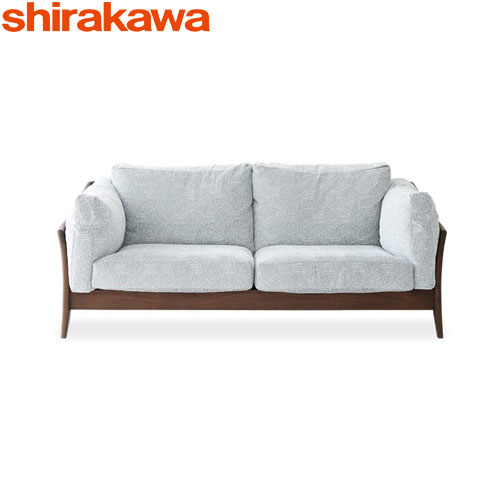 シラカワ調度品 凛（rin） 長いす2P 取りまかなう輪っか 羽毛 レッドオーク・ブラックウォールナット 二人掛け 飛騨高山  shirakawa